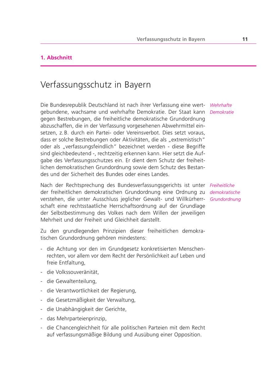 Seite 11 des Verfassungsschutzbericht 2003 Bayern