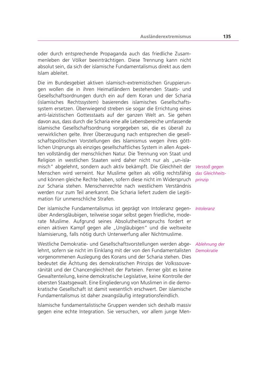 Seite 135 des Verfassungsschutzbericht 2003 Bayern