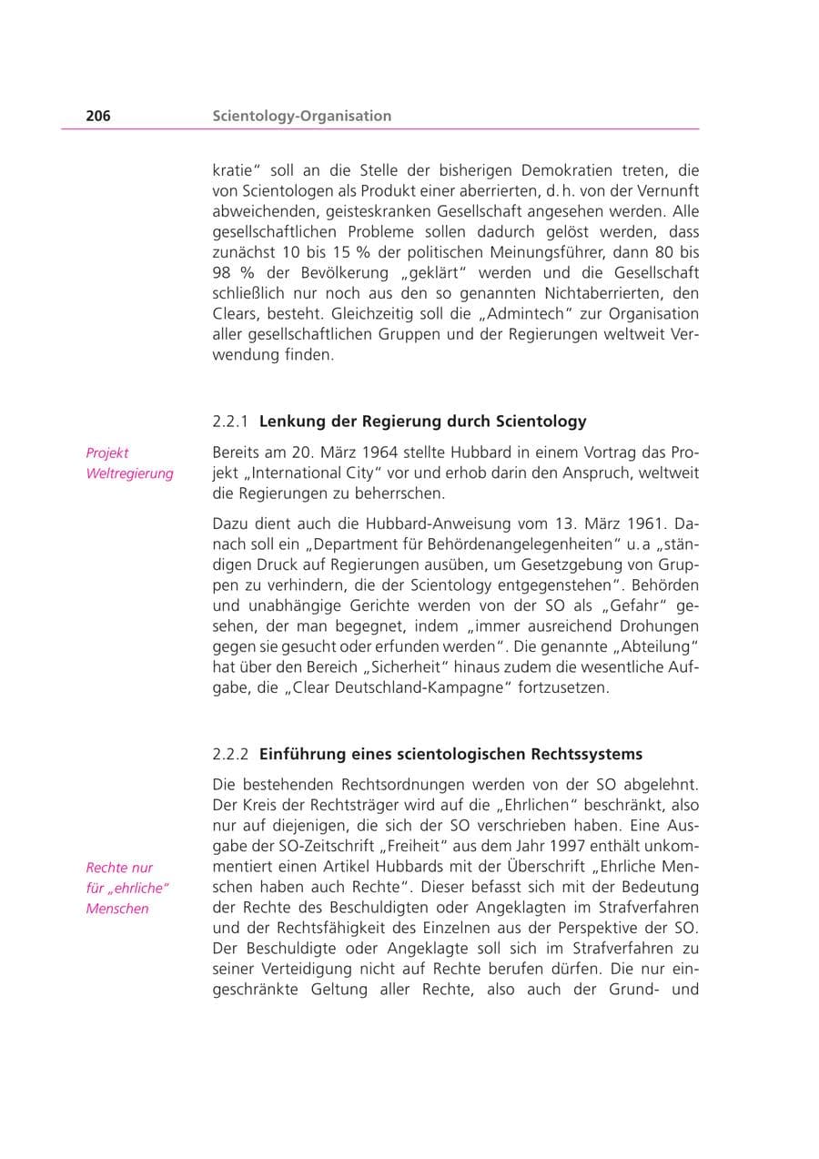 Seite 206 des Verfassungsschutzbericht 2003 Bayern