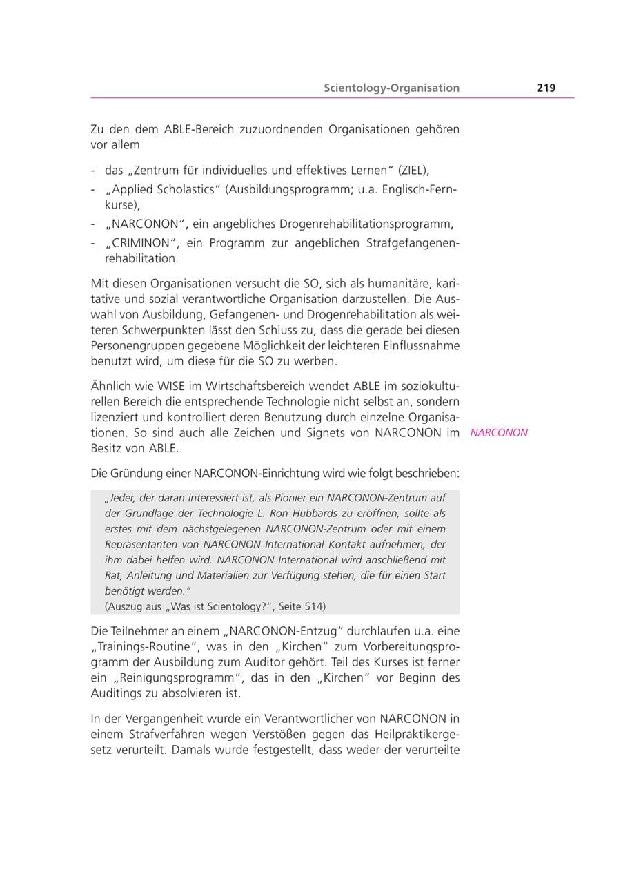 Seite 219 des Verfassungsschutzbericht 2003 Bayern