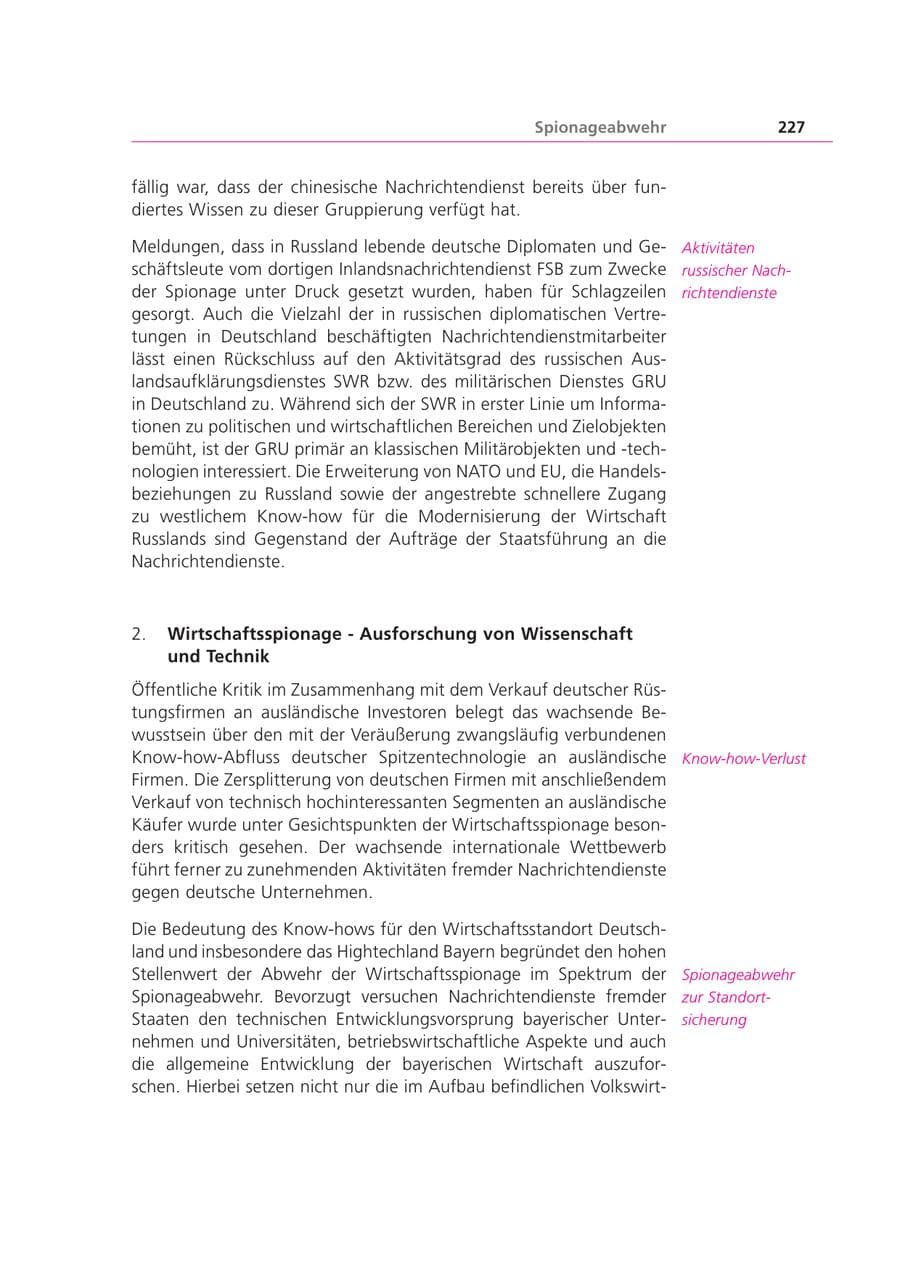 Seite 227 des Verfassungsschutzbericht 2003 Bayern