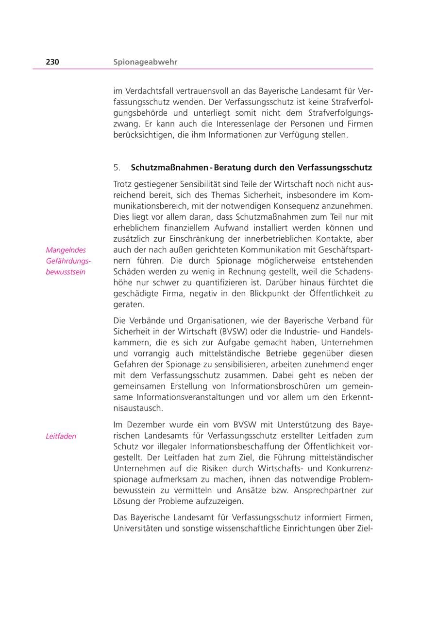 Seite 230 des Verfassungsschutzbericht 2003 Bayern
