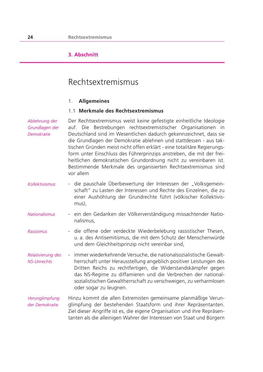Seite 24 des Verfassungsschutzbericht 2003 Bayern