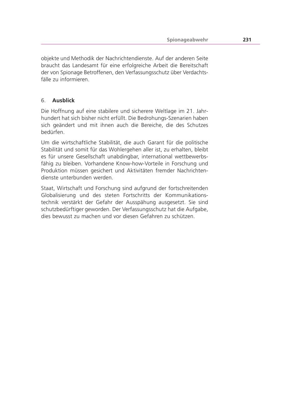 Seite 231 des Verfassungsschutzbericht 2003 Bayern