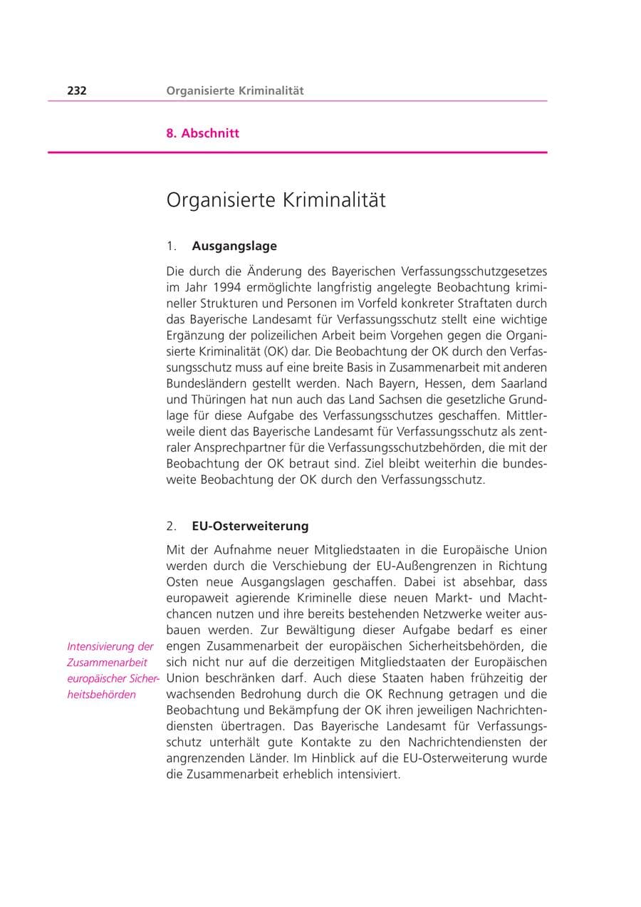 Seite 232 des Verfassungsschutzbericht 2003 Bayern