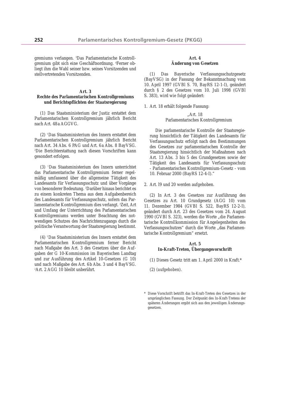 Seite 252 des Verfassungsschutzbericht 2003 Bayern