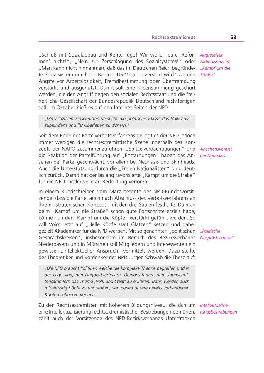 Seite 33 des Verfassungsschutzbericht 2003 Bayern