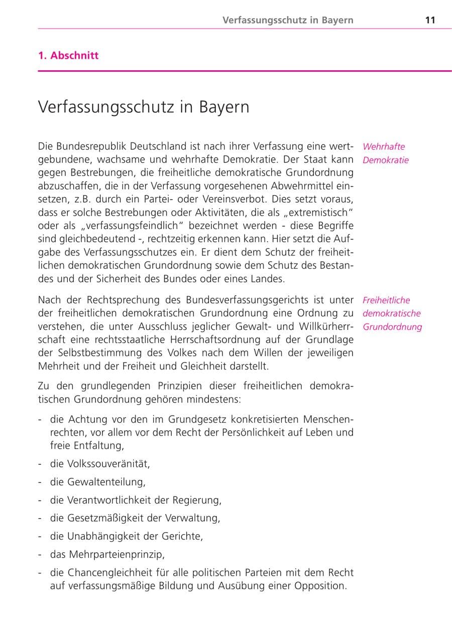 Seite 11 des Verfassungsschutzbericht 2004 Bayern
