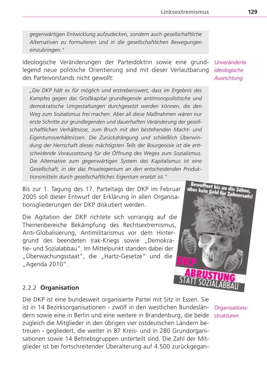 Seite 129 des Verfassungsschutzbericht 2004 Bayern