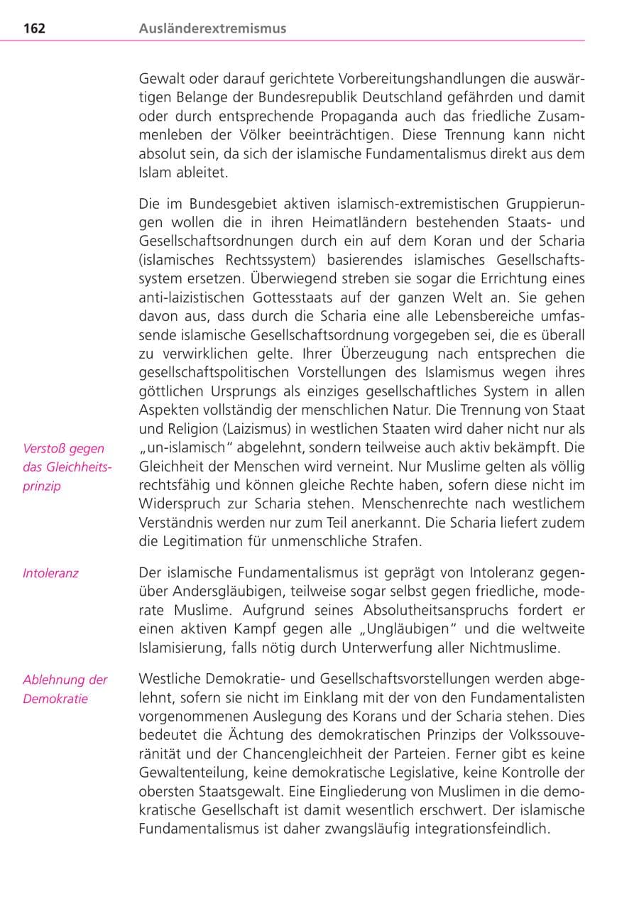Seite 162 des Verfassungsschutzbericht 2004 Bayern