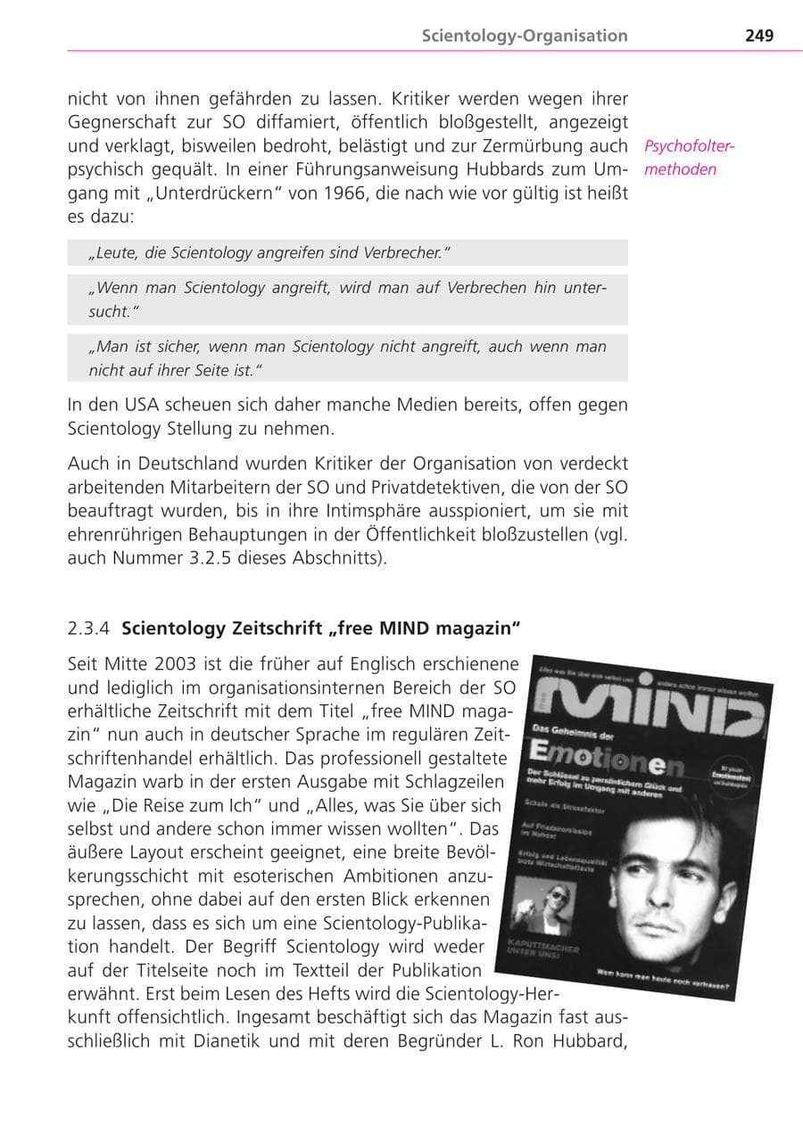Seite 249 des Verfassungsschutzbericht 2004 Bayern