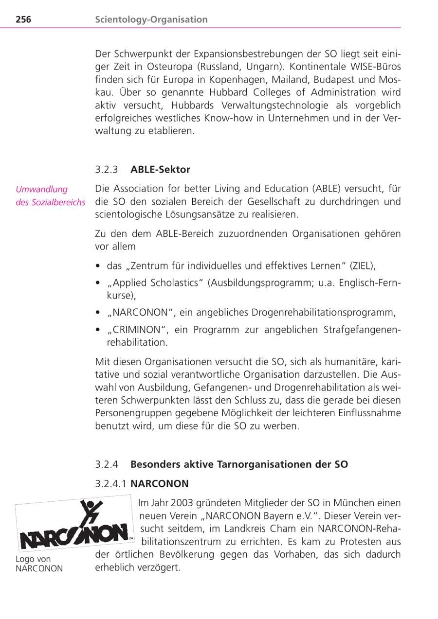 Seite 256 des Verfassungsschutzbericht 2004 Bayern