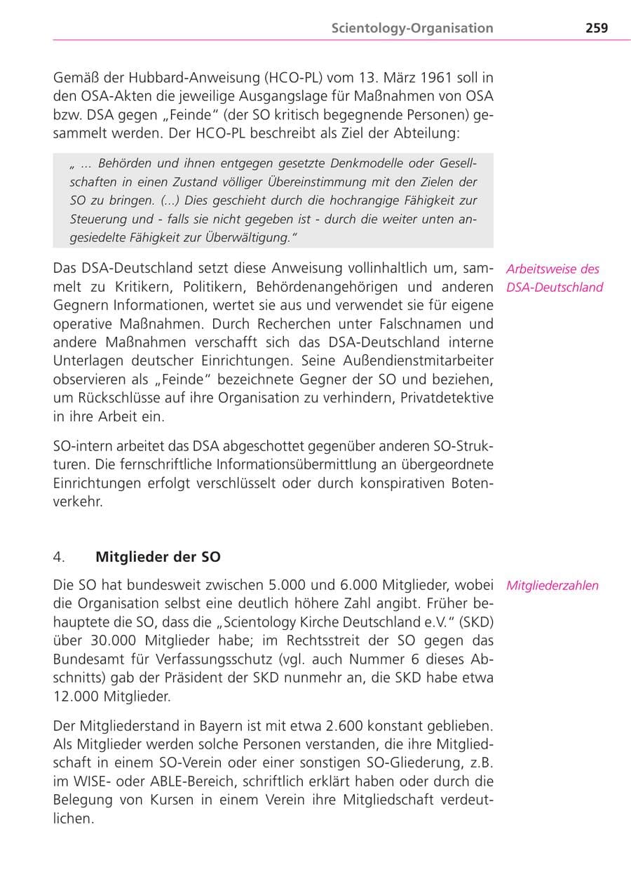 Seite 259 des Verfassungsschutzbericht 2004 Bayern