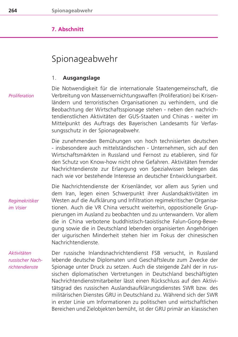 Seite 264 des Verfassungsschutzbericht 2004 Bayern