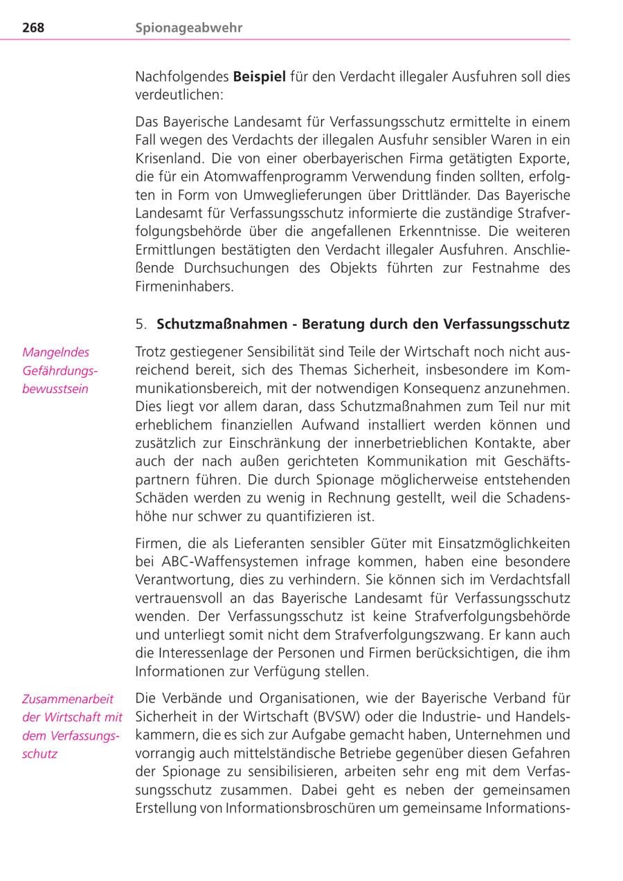 Seite 268 des Verfassungsschutzbericht 2004 Bayern