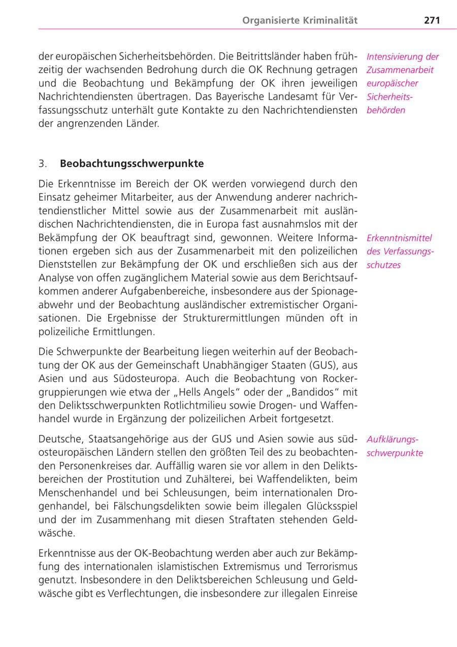 Seite 271 des Verfassungsschutzbericht 2004 Bayern