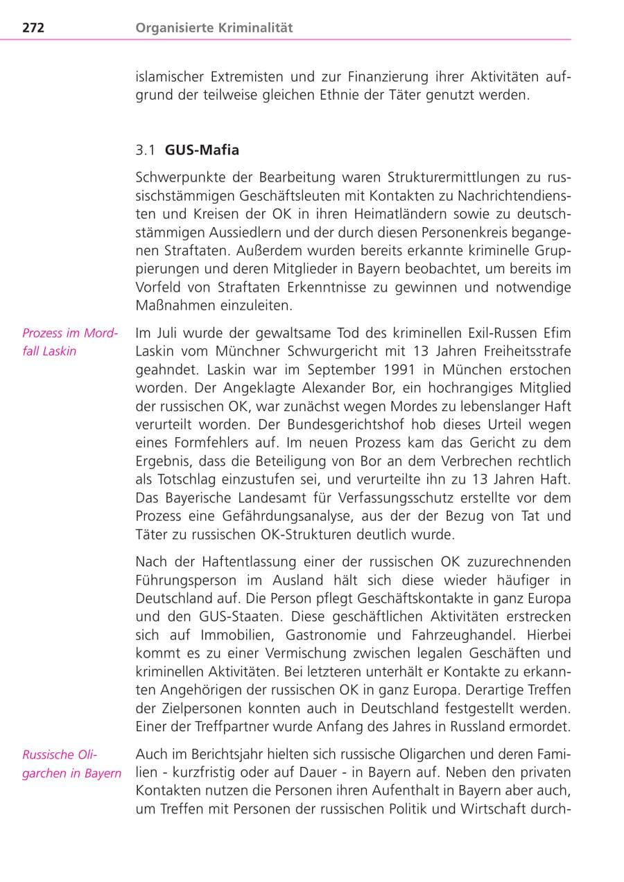 Seite 272 des Verfassungsschutzbericht 2004 Bayern