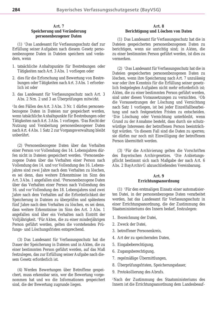 Seite 284 des Verfassungsschutzbericht 2004 Bayern