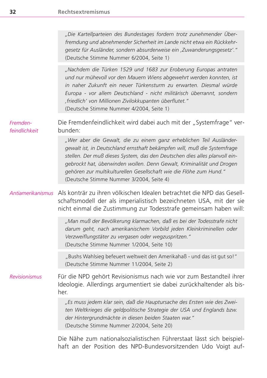 Seite 32 des Verfassungsschutzbericht 2004 Bayern