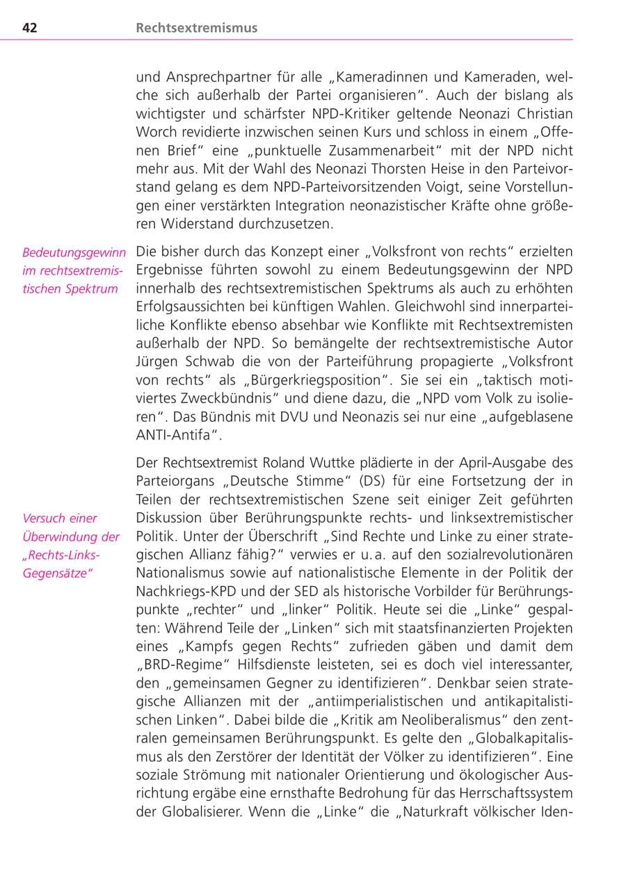 Seite 42 des Verfassungsschutzbericht 2004 Bayern