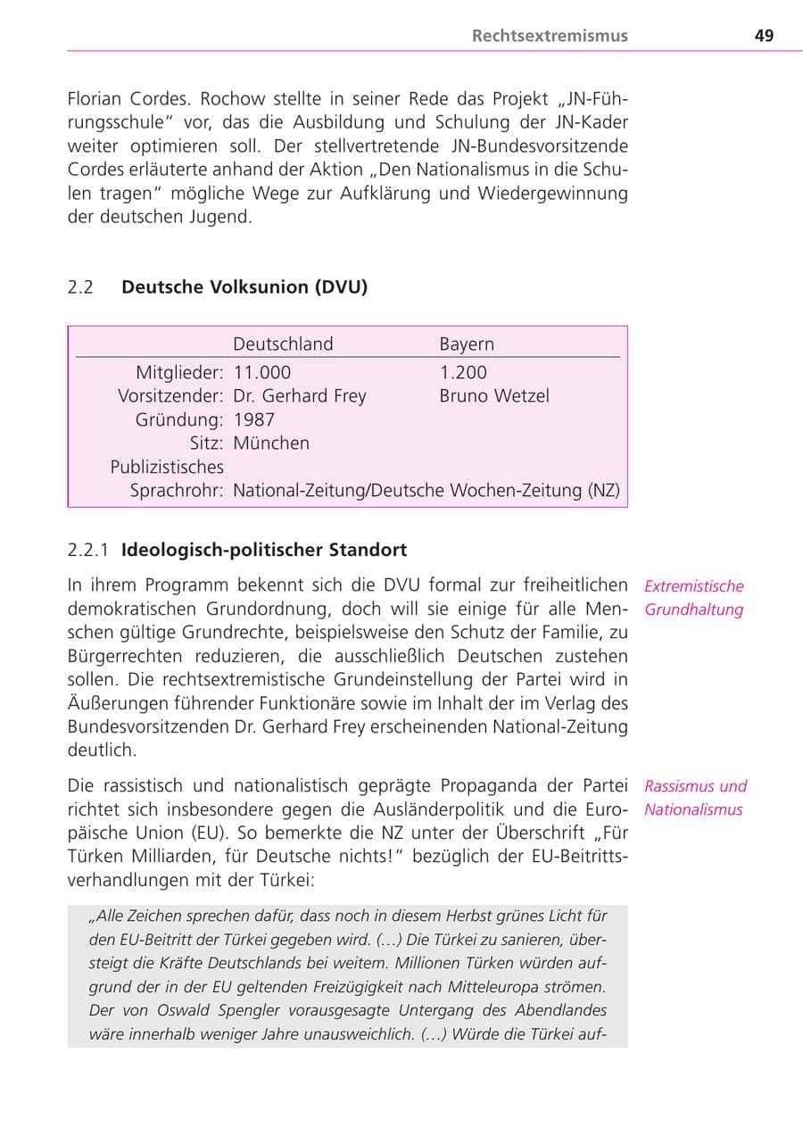 Seite 49 des Verfassungsschutzbericht 2004 Bayern