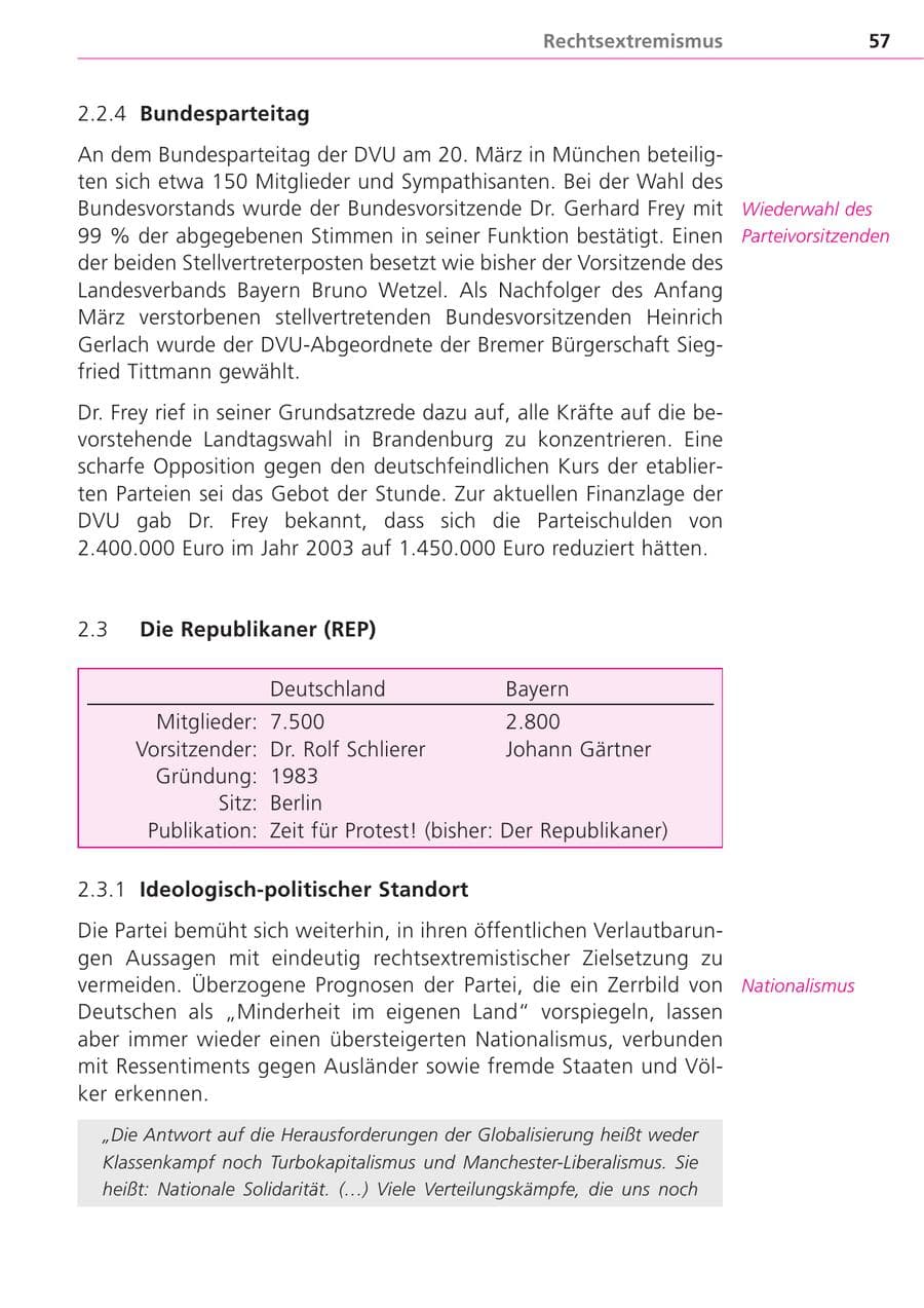 Seite 57 des Verfassungsschutzbericht 2004 Bayern
