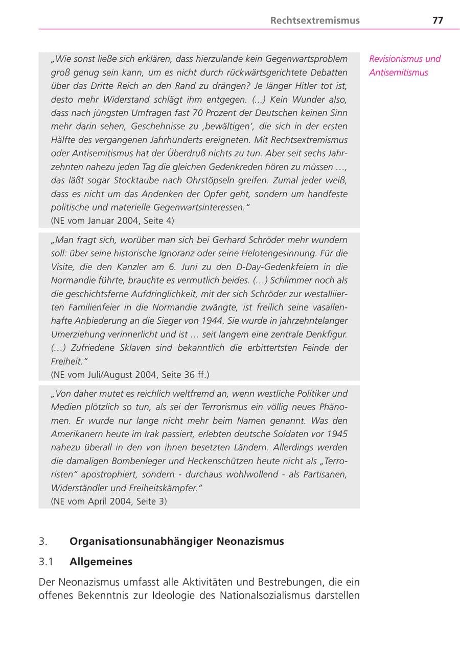 Seite 77 des Verfassungsschutzbericht 2004 Bayern