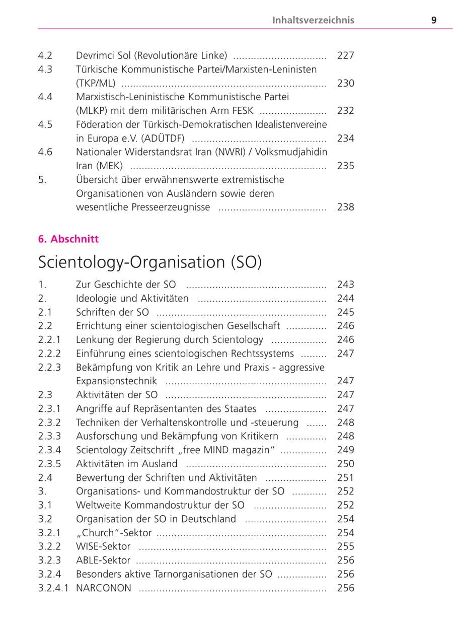 Seite 9 des Verfassungsschutzbericht 2004 Bayern