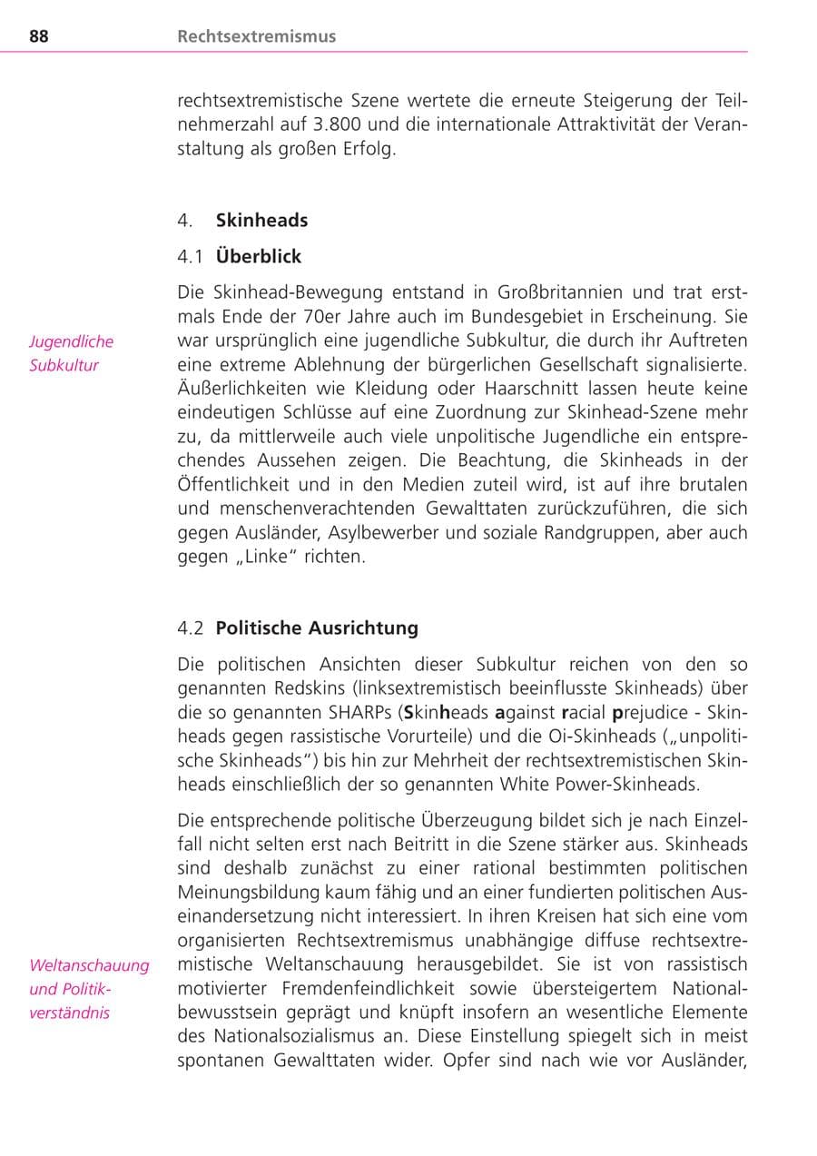Seite 88 des Verfassungsschutzbericht 2004 Bayern