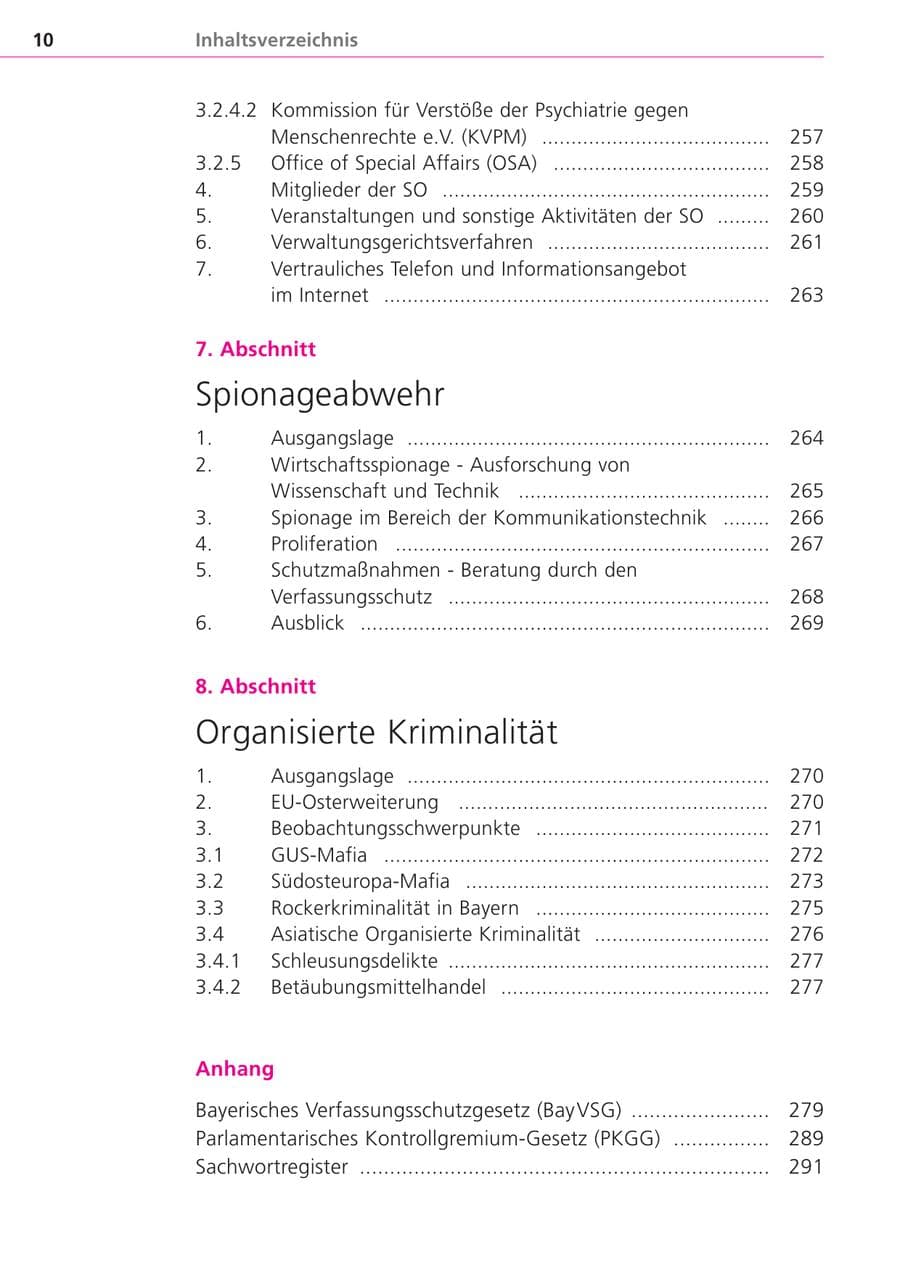 Seite 10 des Verfassungsschutzbericht 2004 Bayern