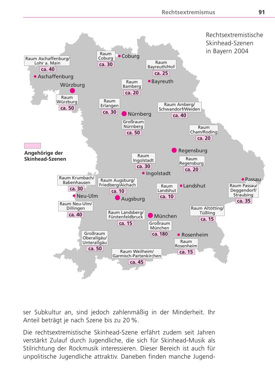 Seite 91 des Verfassungsschutzbericht 2004 Bayern
