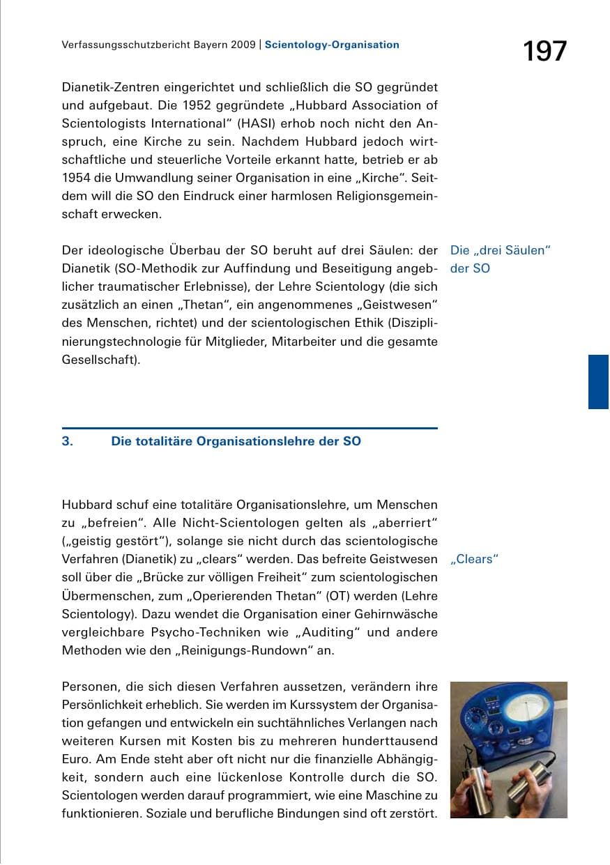 Seite 199 des Verfassungsschutzbericht 2009 Bayern