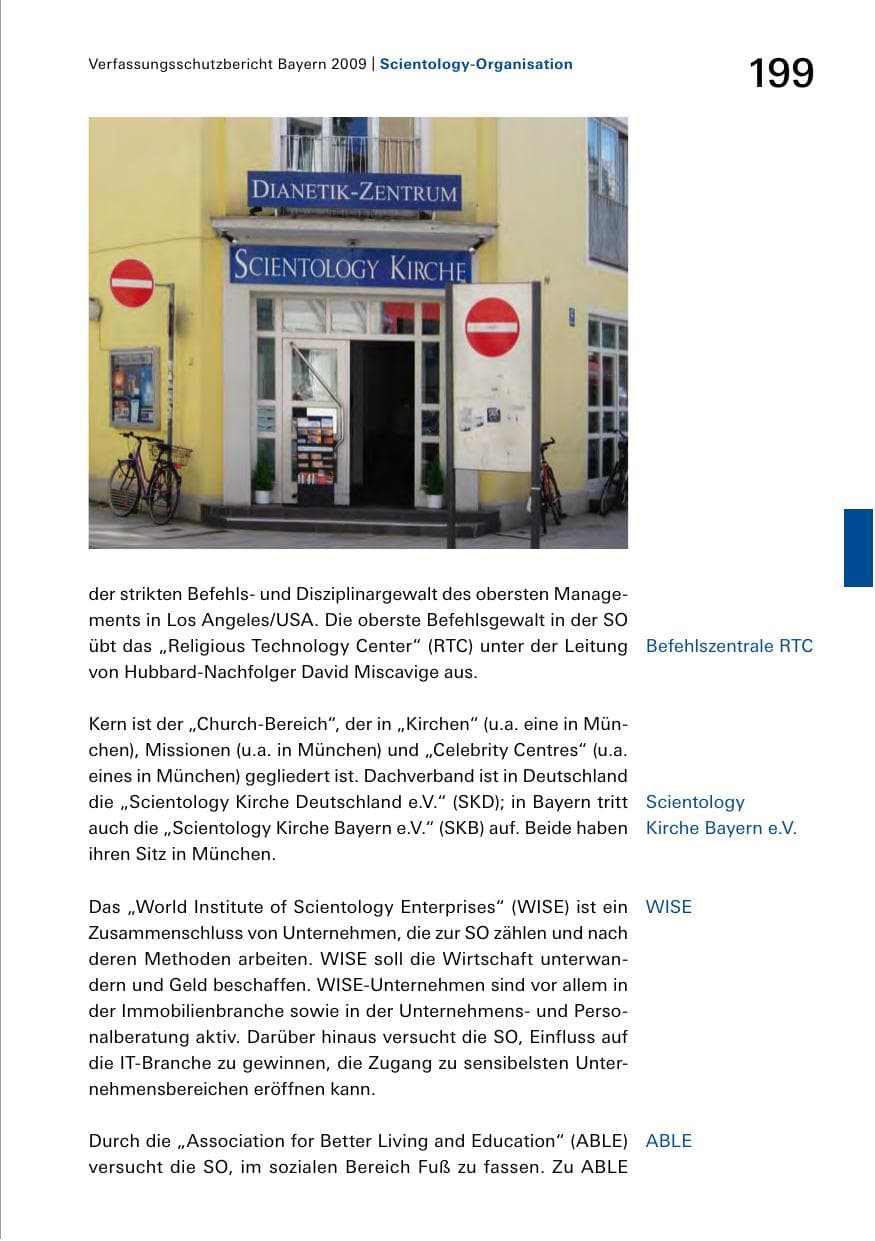 Seite 201 des Verfassungsschutzbericht 2009 Bayern