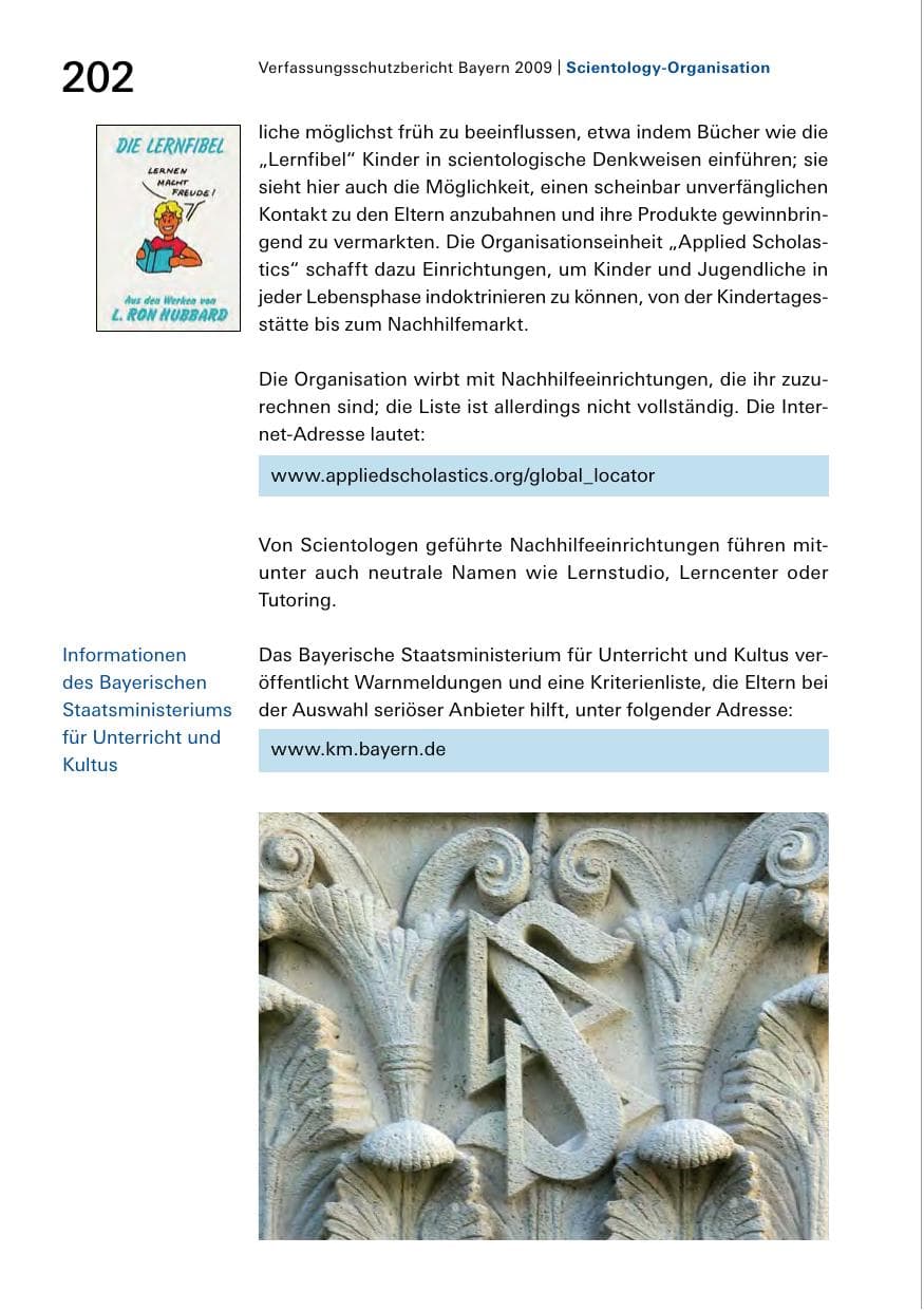 Seite 204 des Verfassungsschutzbericht 2009 Bayern