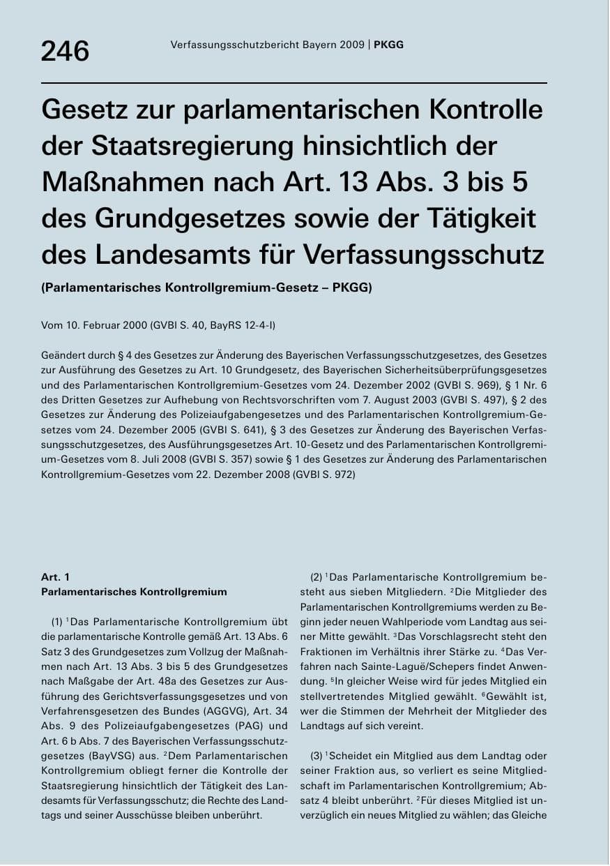 Seite 248 des Verfassungsschutzbericht 2009 Bayern