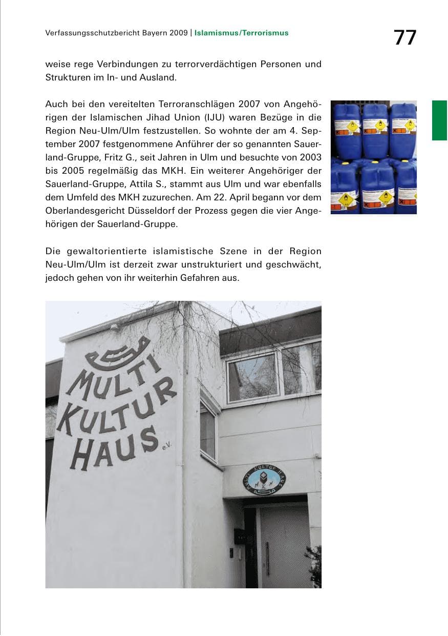 Seite 79 des Verfassungsschutzbericht 2009 Bayern