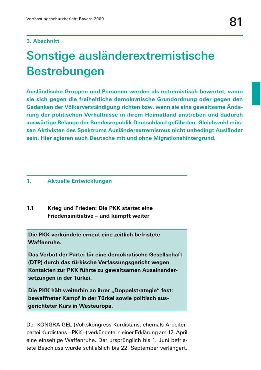 Seite 83 des Verfassungsschutzbericht 2009 Bayern