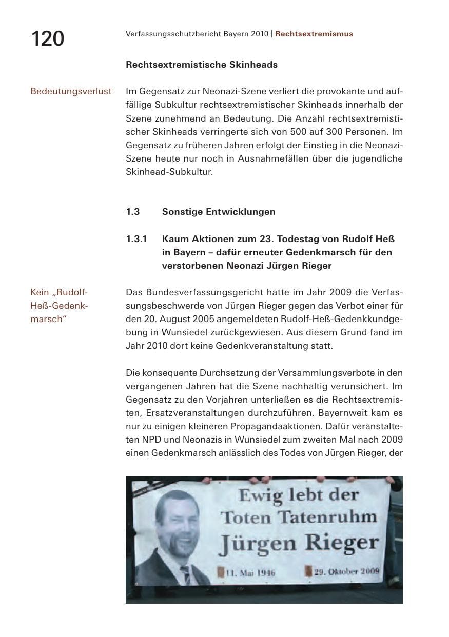 Seite 122 des Verfassungsschutzbericht 2010 Bayern