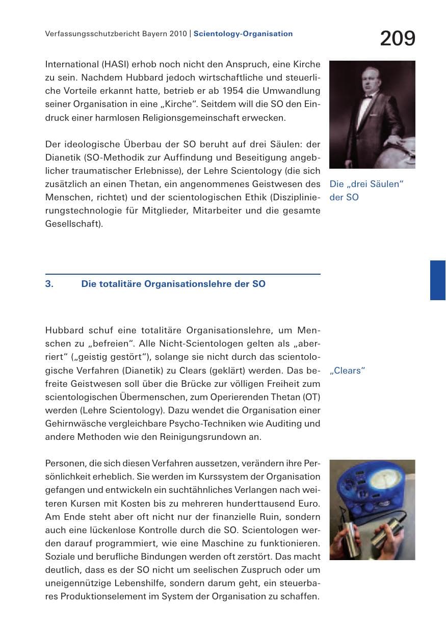 Seite 211 des Verfassungsschutzbericht 2010 Bayern