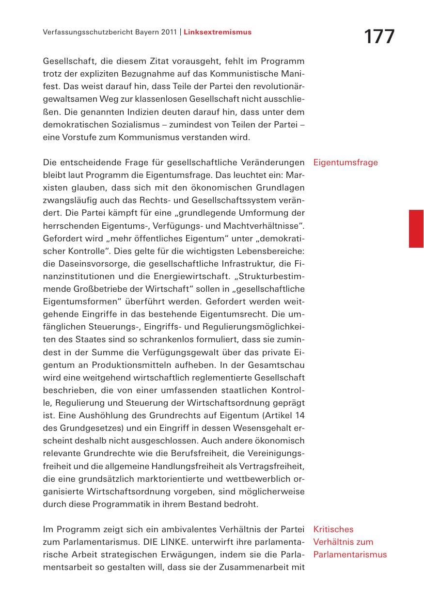 Seite 179 des Verfassungsschutzbericht 2011 Bayern