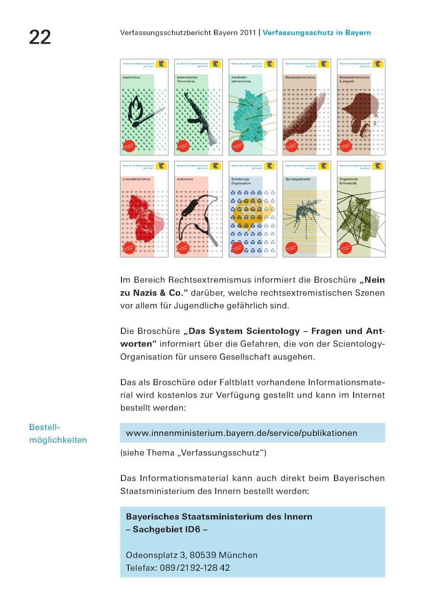 Seite 24 des Verfassungsschutzbericht 2011 Bayern