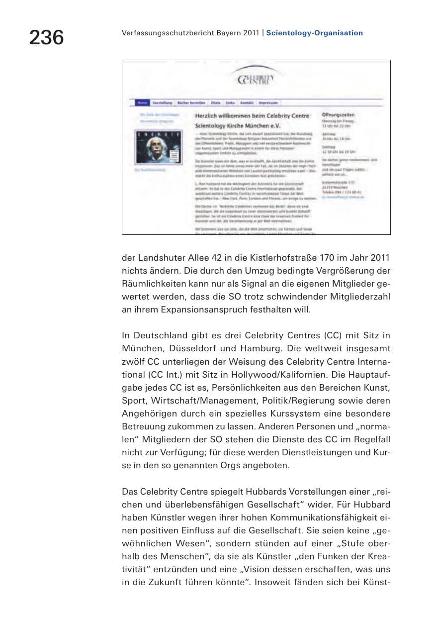 Seite 238 des Verfassungsschutzbericht 2011 Bayern
