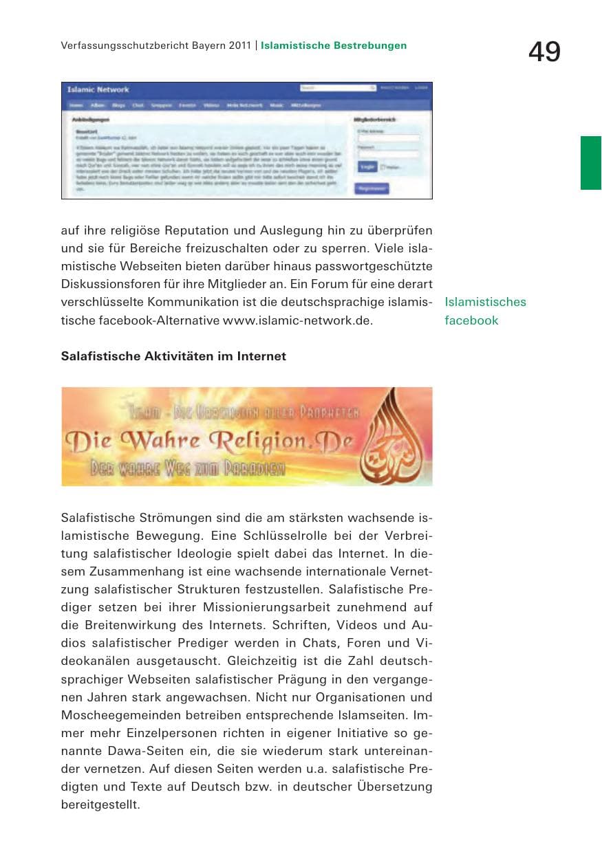 Seite 51 des Verfassungsschutzbericht 2011 Bayern