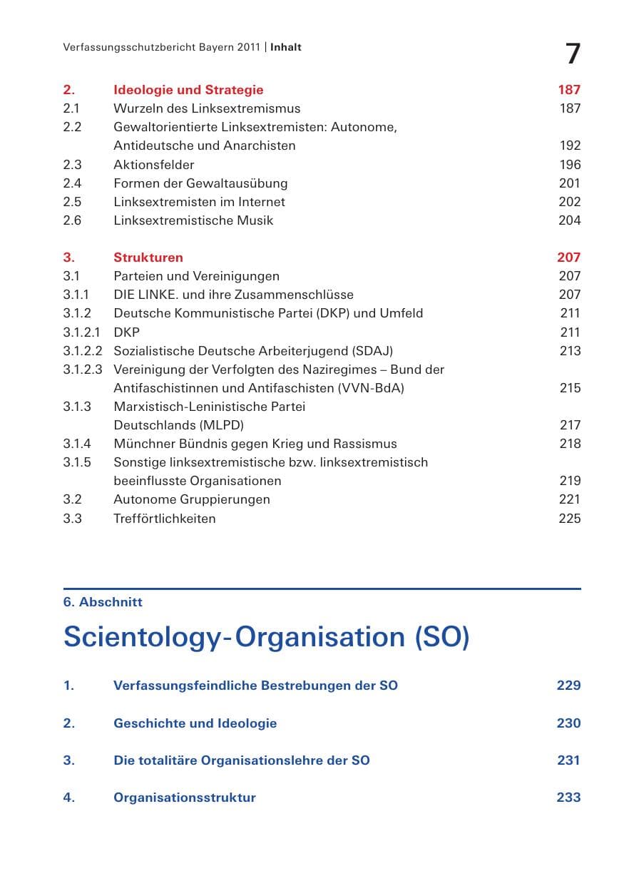 Seite 9 des Verfassungsschutzbericht 2011 Bayern