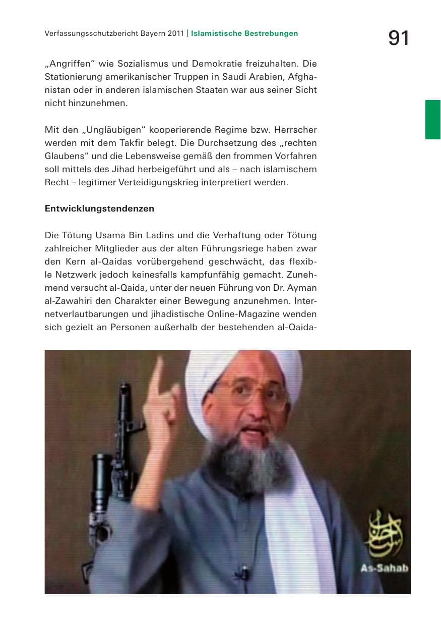 Seite 93 des Verfassungsschutzbericht 2011 Bayern