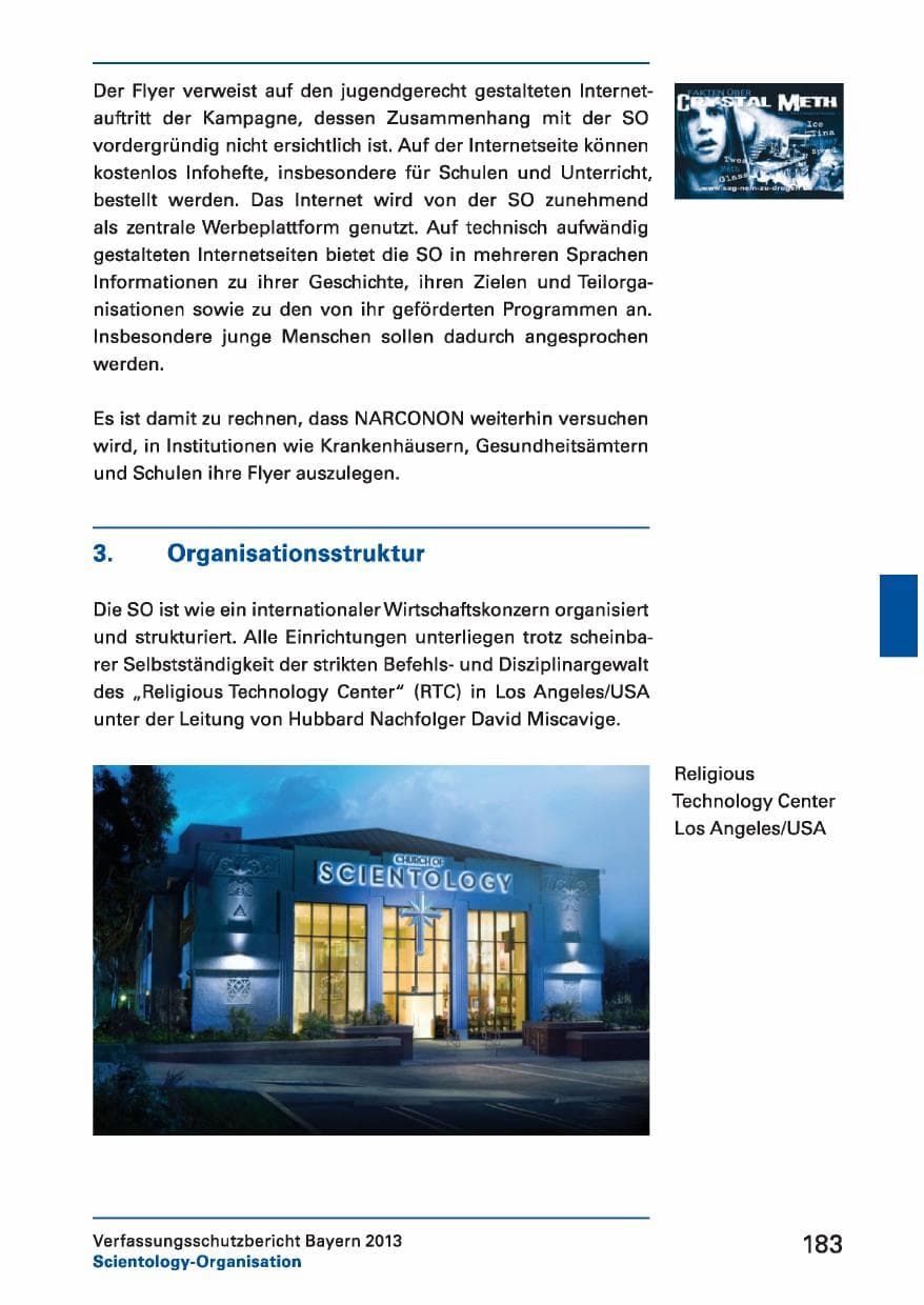 Seite 183 des Verfassungsschutzbericht 2013 Bayern
