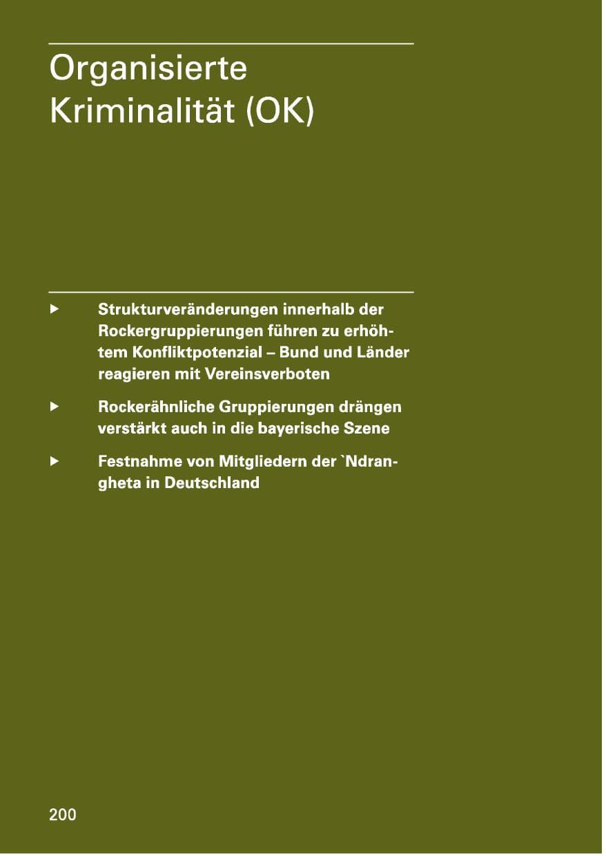 Seite 200 des Verfassungsschutzbericht 2013 Bayern