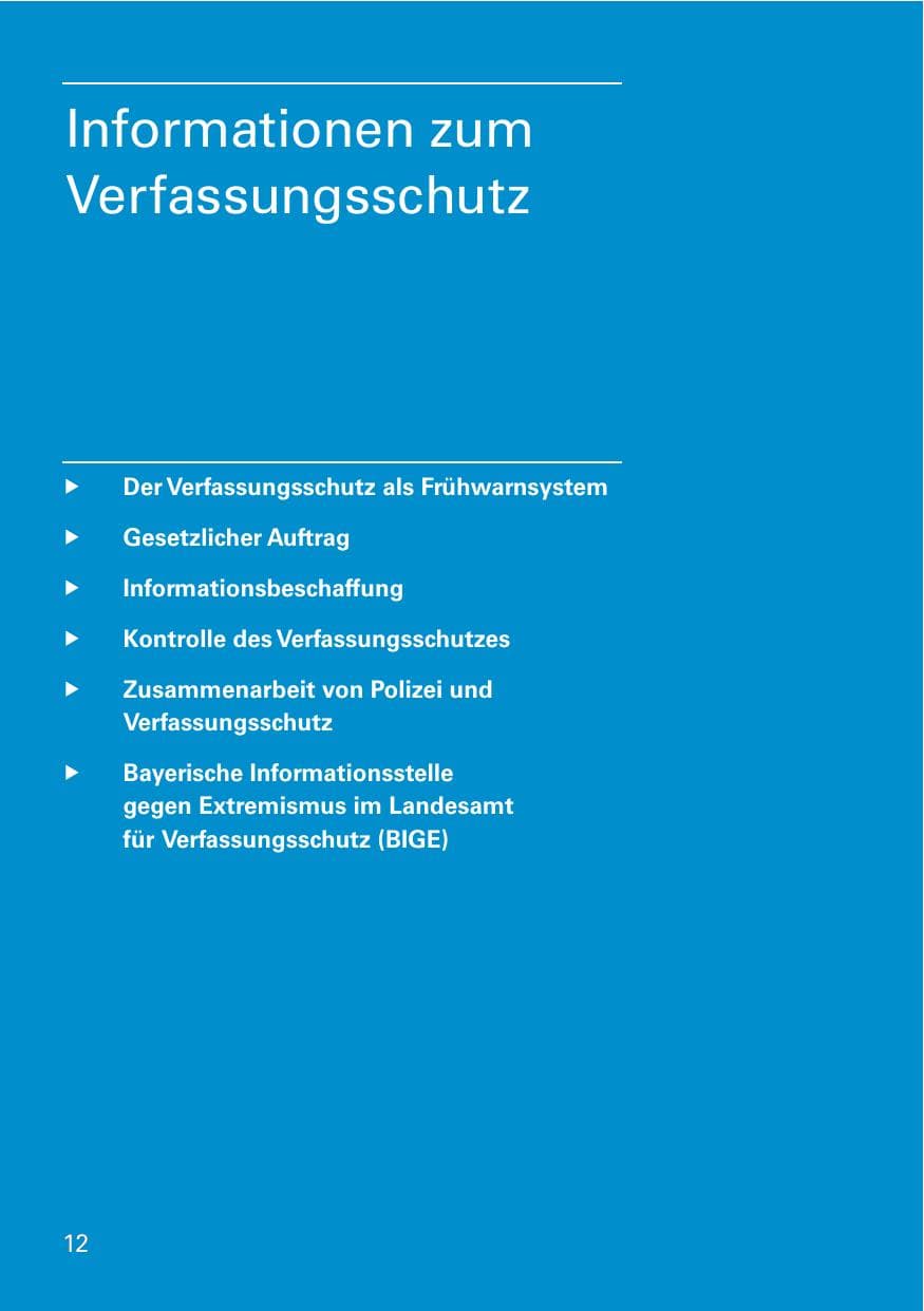 Seite 14 des Verfassungsschutzbericht 2014 Bayern