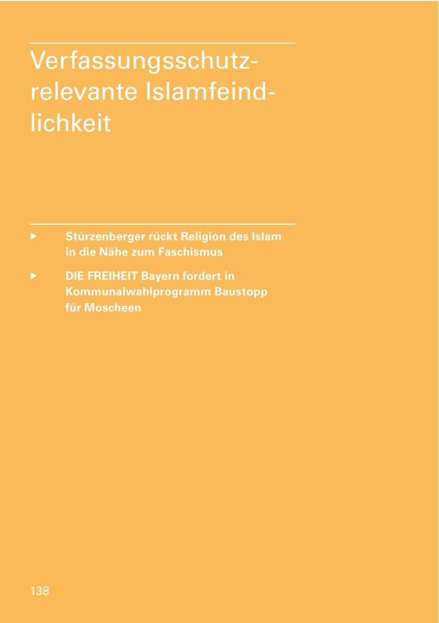 Seite 140 des Verfassungsschutzbericht 2014 Bayern