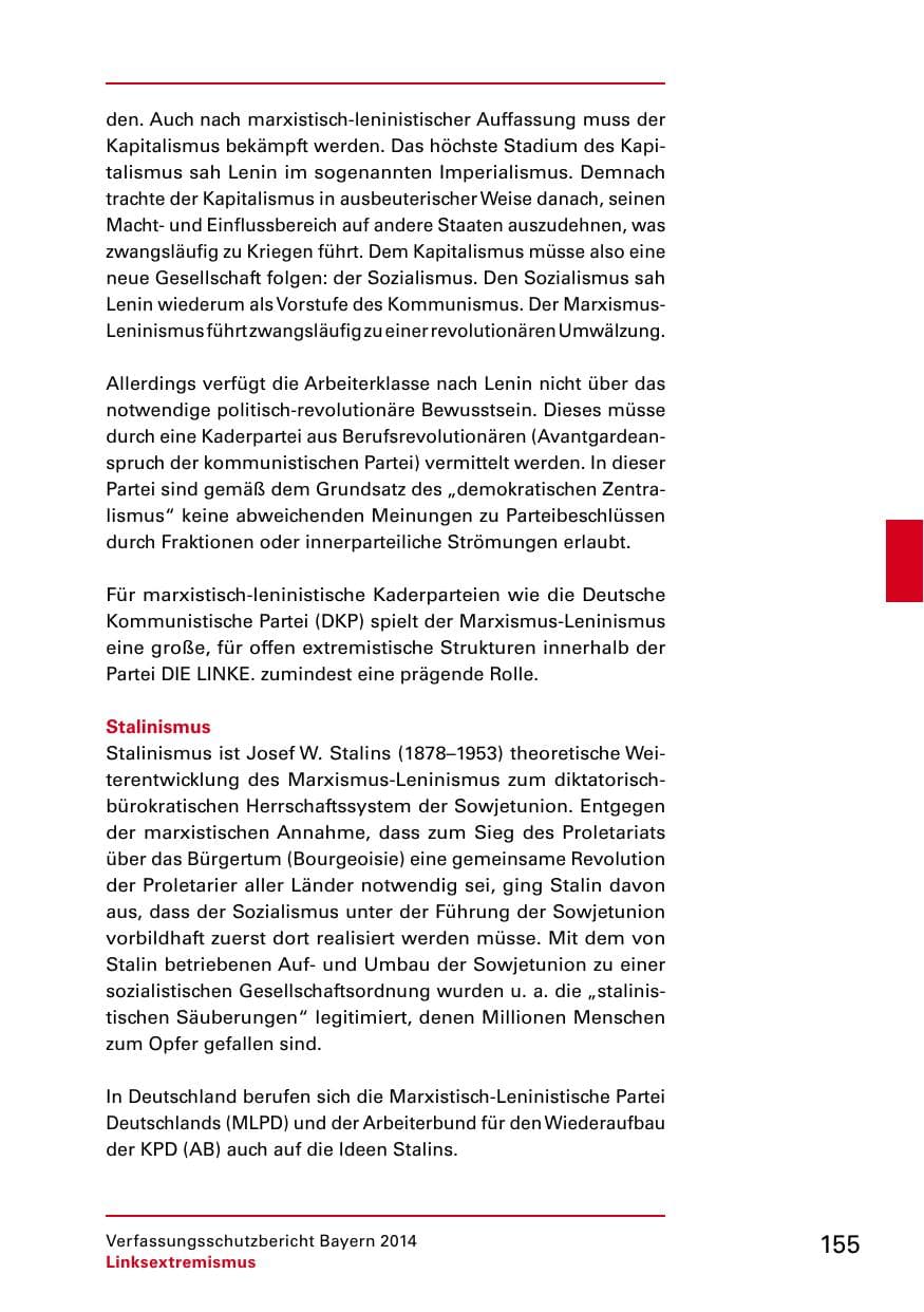 Seite 157 des Verfassungsschutzbericht 2014 Bayern